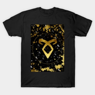 Angelic Power Gold and Black T-Shirt